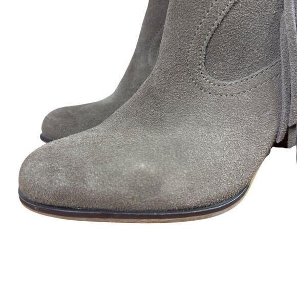 Steve Madden Cian Womens Western Fringe Ankle Boots Booties Brown Shoes sz 7.5 - Picture 8 of 16